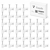 Cable Clips Nail in Cable Clips 100 Pcs 8mm Flat Ethernet Cable Wall Clips Cable Tacks Coax Cable Clip Speaker Wire Clips Cable Nails for Cords Cat5/Cat5e/Cat6/Cat7 RJ45 Cord Clips