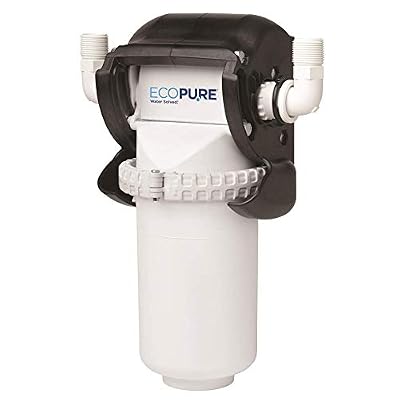 EcoPure EPWHE No Mess Whole Home Water Filtration System-Automatic Bypass-Made in USA-Encapsulated Make Filter Change a Snap