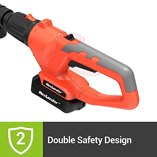 Maxlander 8 Inch Cordless Pole Saw, 20V Power Pole Chainsaw For Tree Trimming, Telescoping Electric Tool-Free Installation, Adjustable Head Pole Saw With 2.0Ah Battery & Fast Charger #TOP6