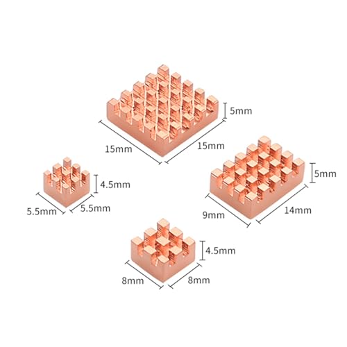 Radiador de disipación térmica para Modelo B kit de cobre para servidores y desarrollo 7