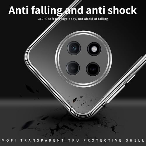 Image of REALCASE Stylish Silicone Back Cover Case for Oppo F27 Pro+ Plus 5G | Scratch Resistant Protective Crystal Clear Transparent Shock Proof Bumper Back Cover Case for Oppo F27 Pro Plus 5G