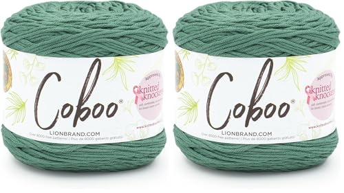 Image of Lion Brand Yarn Coboo Yarn, 2 Pack, Bayberry
