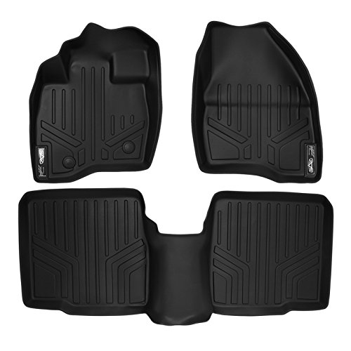 MAXLINER Custom Fit Floor Mats 2 Row Liner Set Compatible with 2015-2016 Ford Explorer