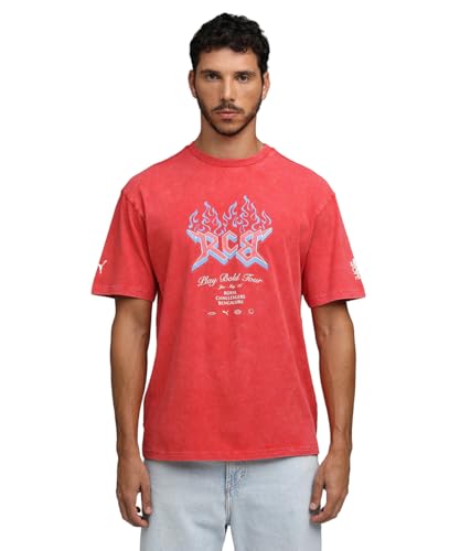 Image of Puma RCB 2026 Men's Printed Vintage Tee | IPL 2026