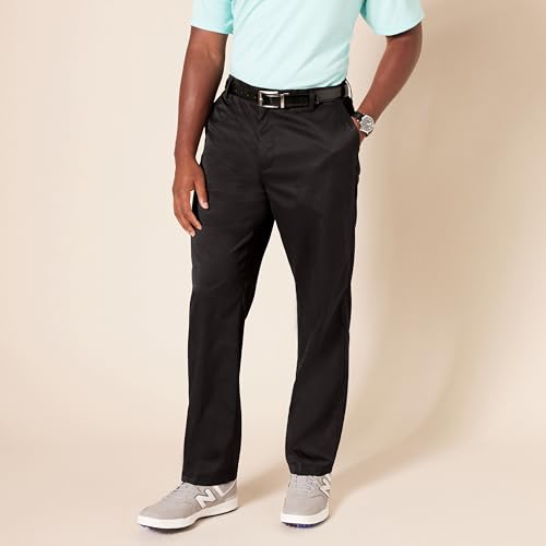 Amazon Essentials Herren Golf-Stretchhose, Klassischer Schnitt (erhältlich in Big & Tall), Schwarz, 36W / 34L