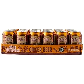Old Jamaica Ginger Beer Soft Drinks 330 ml Pack of 24 Made with Authentic and Natural Root Ginger Original and Best Refreshing and Crisp Tasty Classic – Old Jamaica