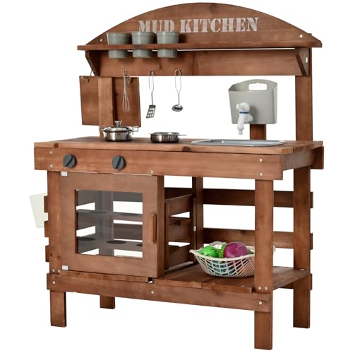 Mud Kitchen for Kids Outdoor 31.5in
