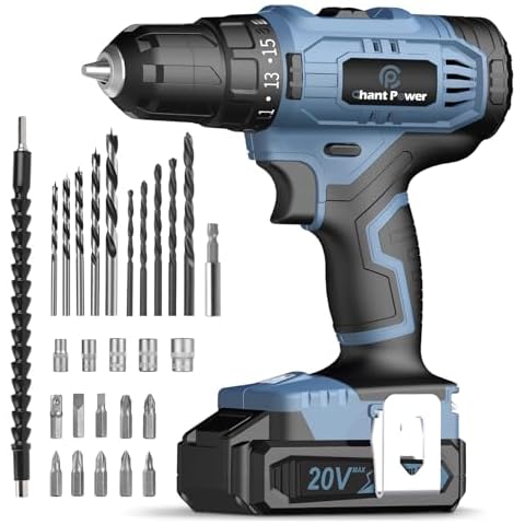 C P CHANTPOWER 20V Cordless Drill Set Cover