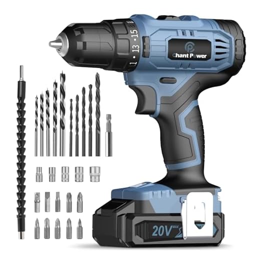 C P CHANTPOWER 20V Cordless Drill Set
