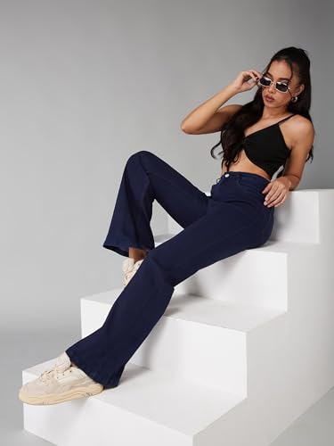 Jean taille haute extensible Dolce Crudo galbe sans comprimer
