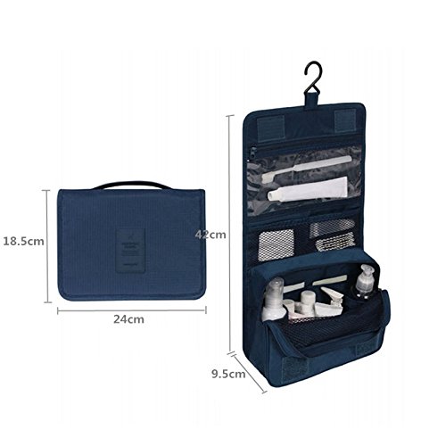 Borsa da Toilette da Viaggio Impermeabile e Portatile, Borsa da Toilette da Uomo e da Donna, Organizer per Cosmetici, Pochette da Appendere, Trousse per Il Trucco Carina