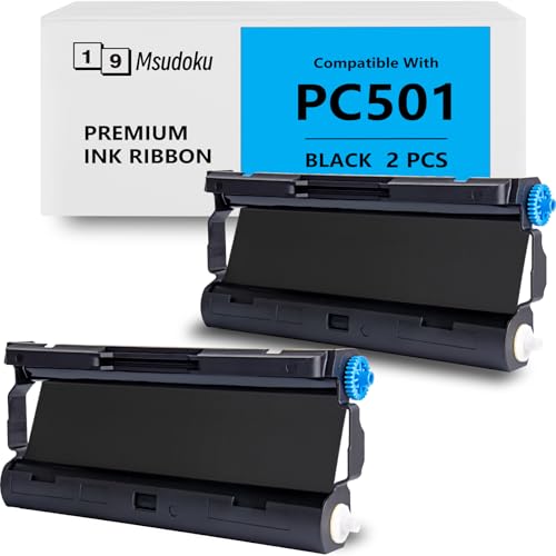 2 Pack Cinta PC501 Compatible con Brother PC-501 Fax miniatura 1