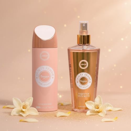 Image of Armaf Vanity Femme Essence Deodorant Body Spray 200ml, Vanity Femme Essence perfume 250 ml (Pack of-2)- For Women