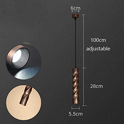 Luces Colgantes Cilindro de aluminio con LED 5W para iluminación interior 4