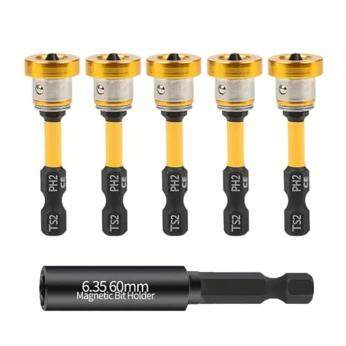 Buhdjfnke Puntas de Destornillador de Posicionamiento de 50 mm, S2, para Tornillos de Yeso, para Placas de Yeso. Herramientas de Destornillador para Placas de Yeso.