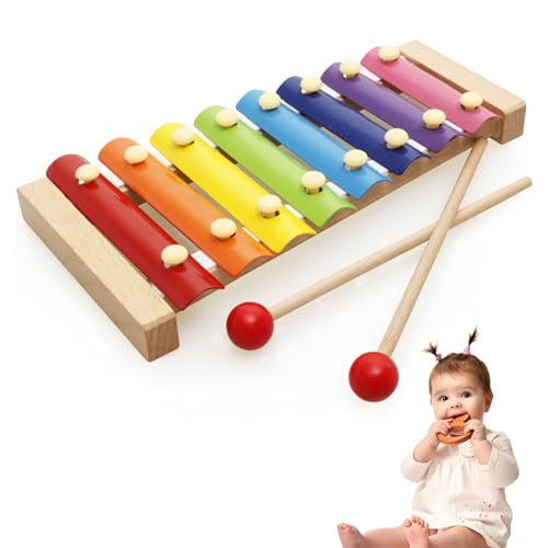 Xilofono Bambini,Colorato Xilofono Legno,Xilofono Professionale,Xilofono per Bambini,Colorati Strumento Xilofono,Musical...