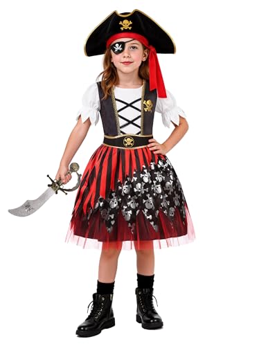 Disfraz de Pirata para Niñas Talla 9-11 Años miniatura 1