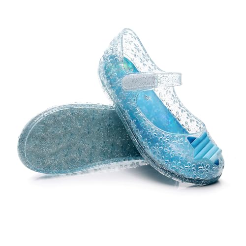 Toddler Sandals Girl Kids Cute Colorful Striped Star Floral Jelly Shoes Summer Casual Closed Toe Princess Flat Sandal3