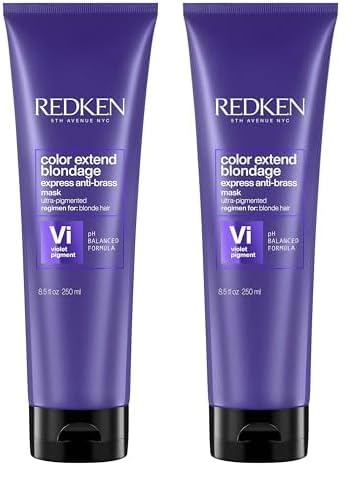 Redken, Mascarilla para el Cuidado del Color para Cabello Rubio, Color Extend Blondage, 250 ml (Paquete de 2)