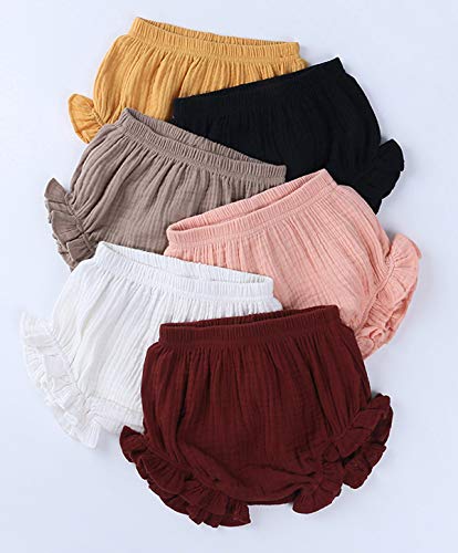 Toddler Baby Girls Ruffles Shorts Kids Cotton Candy Color Bloomer Shorts Diaper Cover Clothes Summer Clothes2
