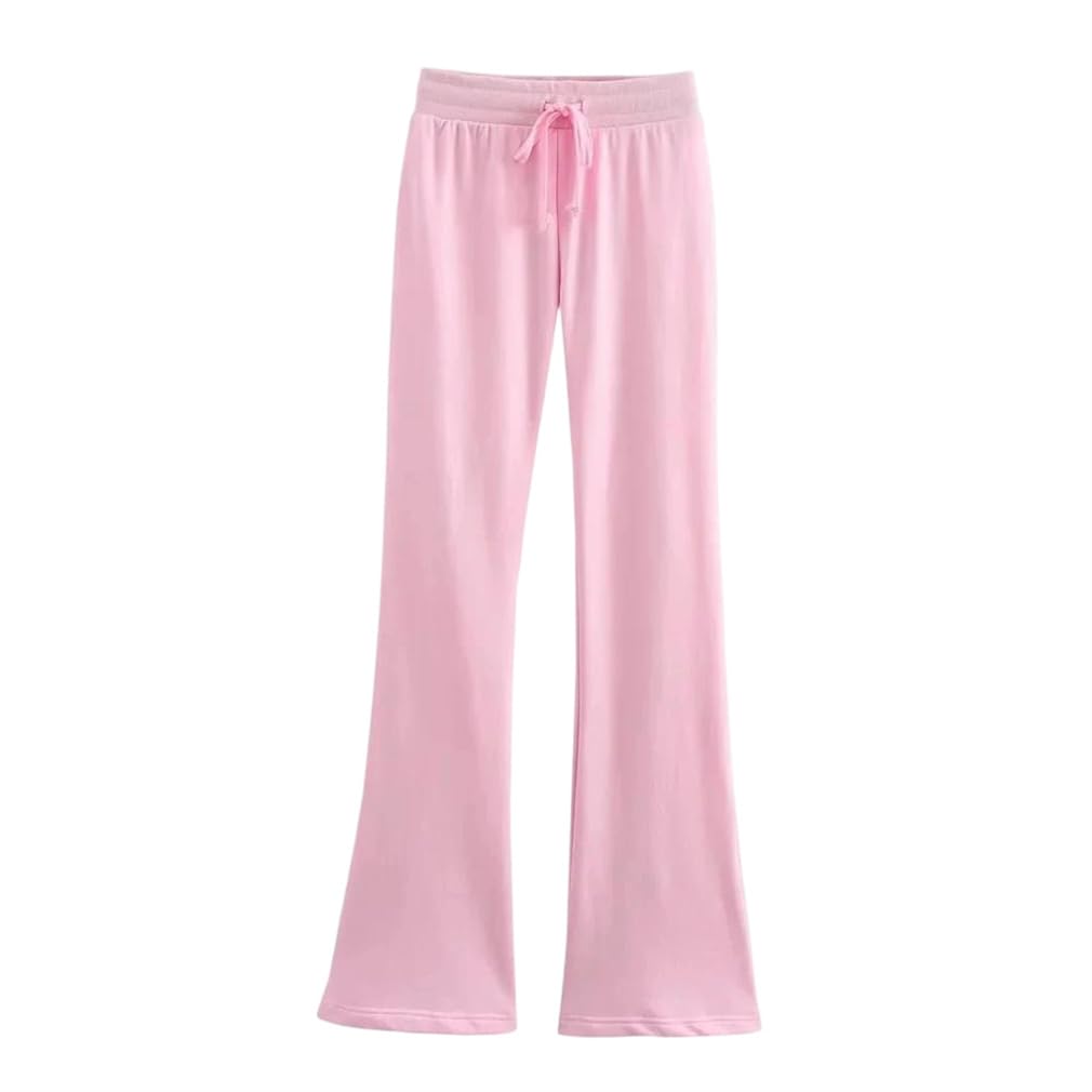 Casual Zipper Hoodie Set High Waist Bell Bottoms Womens Tracksuit Set
