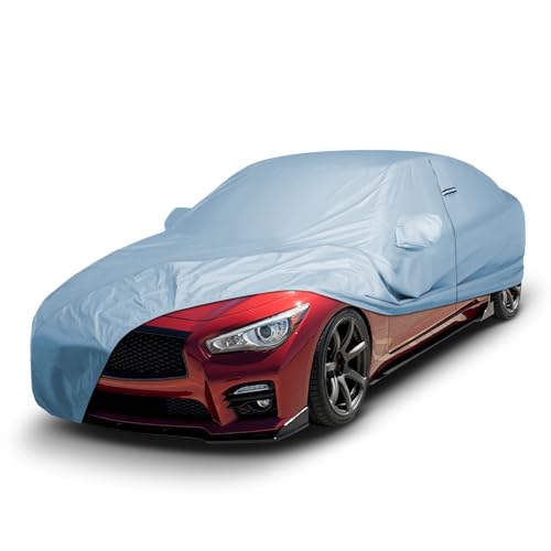 Image of iCarCover Premium Car Cover for 2014-2022 Infiniti Q60 Heavy Duty Waterproof All-Weather Automobiles Custom Fit Indoor Outdoor UV Snow Protection Covers with Straps and Bag