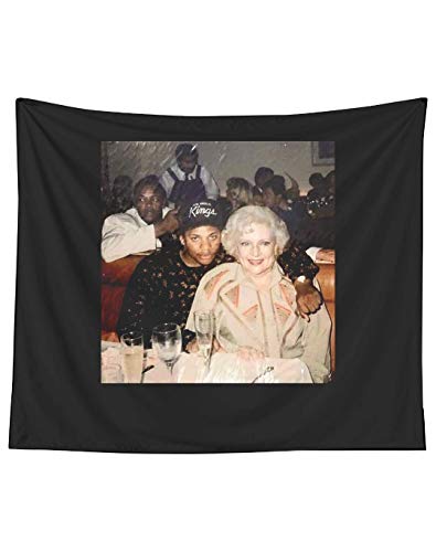 Dr Dre Â Eazy E and Betty White Hoodie for Men, Women Full Size. Wall Art Tapestries for Dorms Bedroom Living Room Colorful Décor