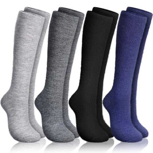 Cutecrop 4 Pairs Alpaca Wool Socks for Women Men Thermal Winter Hunting Socks Moisture Wicking...