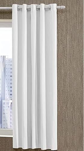 Cortina Corta Luz Blackout PVC(Plástico) 1,40x1,80 Branca Admirare - 1 Folha