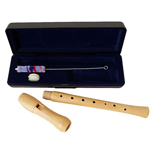 Flauta Dulce de Madera Soprano Clarinete con Llave en C de 8 Orificios Flauta de Flauta Vertical Instrumento Musical de Madera (Color : Multi)
