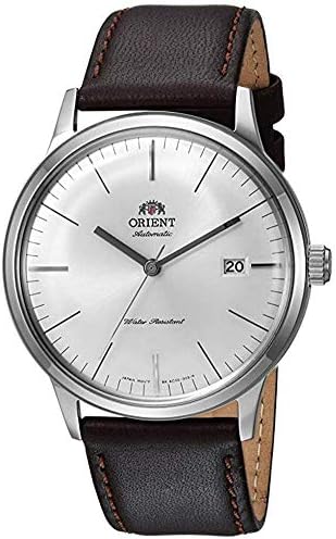 Orient '2nd Gen Bambino Version III' Japanese Automatic Stainless Steel and Leather Dress Watch