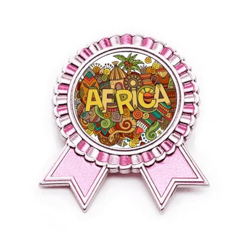 Broche rose motif tribal africain métal : Personnalisez vos vestes unies