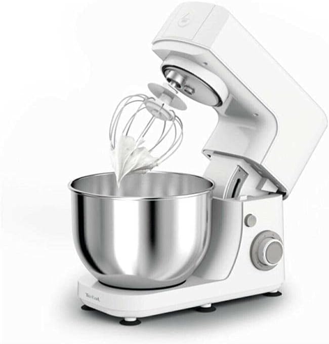 Tefal QB 1501 Masterchef Essential kuhinjski robot z glavo, nagnjeno navzgor, in metlico za stepanje smetane