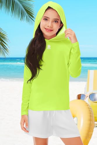 Image of Remimi Kids Sun Shirt Rash Guard Quick Dry Sun Protection Athletic Hoodie Hiking Shirts 3-12 Years