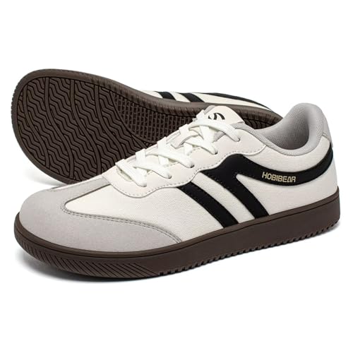 HOBIBEAR Barefoot Shoes Wide Casual Lace Up Retro Fashion Sneakers for Women Men2