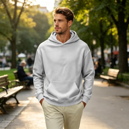 Graphic Hoodies for Men Big and Tall Basic Fit Fleece Comfy Hoodie - image 3
