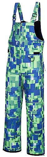Image of CREATMO US Boy's Snow Bibs Kids Ski Pants Waterproof Insulated Winter Overalls