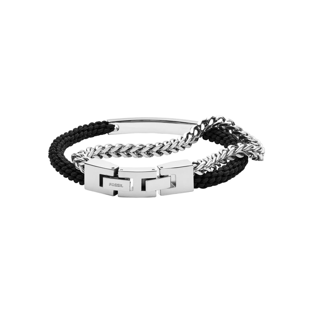 Fossil Vintage Casual Herren Leder oder Edelstahl mit Karabiner oder Faltschließe Armband