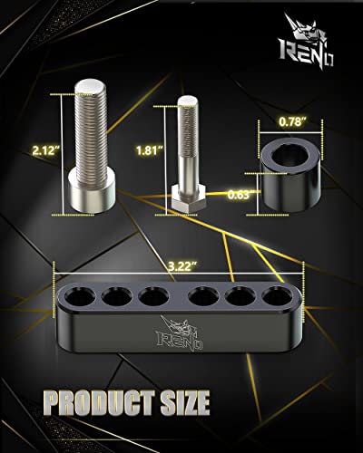 Reno 450 Driver Floorboard Extension Kit, 3/4'' Floorboard Outward Extension Spacer Compatible With Touring Flhr C Ci I S Si | Flhs | Flht I C Ci Cu Cui | Flhx I | Fltr I | Fltc U Ui #TOP2