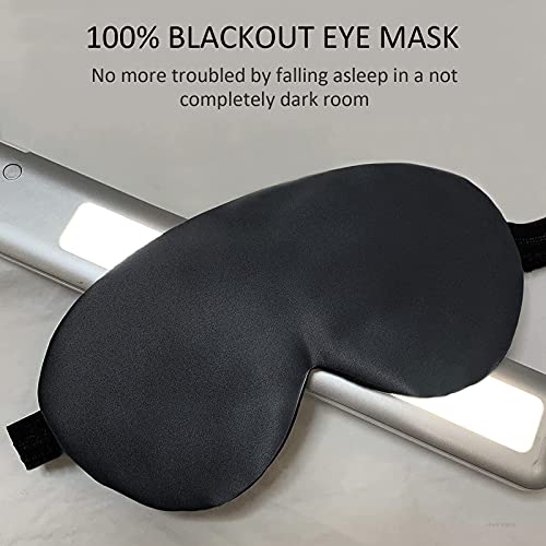Silk-Eye-Mask-2-Pack-Natural-Silk-Sleep-Mask-with-Adjustable-Strap-and-Ear-Plugs-Eye-Sleep-Shade-Cover-Blocks-Light-Sleeping-Eye-Mask-for-Women-Men