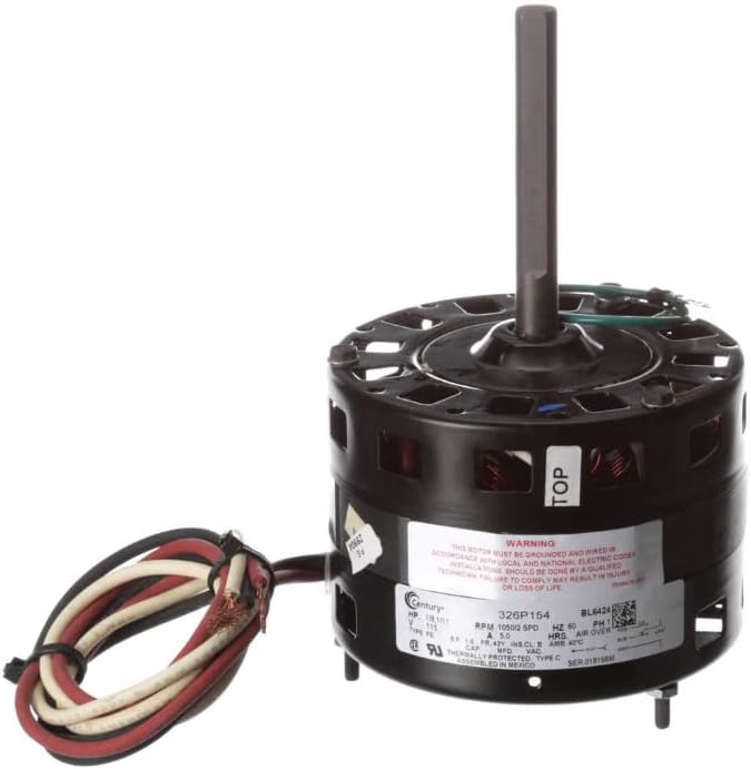 Packard BL6424 4 7/8 in Dia 1/8-1/11 HP 1050RPM 2 Speed 115 Volt Motor Replaces Coleman