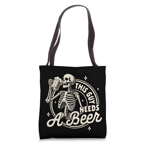 Bolso Tote Beer Lover Drinking Party Esqueleto miniatura 1
