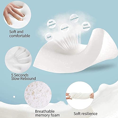 Image of Memory Foam Pillow, Orthopedic Refill Pillow, Neck Pain, Cervical Cleaning Dusters Vanilla Memory Foam Pillow, Orthopedic Pillow for Neck Pain,Pillow Filter (Pack of 1)