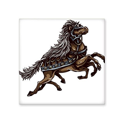 Carreaux de cuisine et salle de bains motif cheval animal armure en céramique bisque M