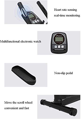 Image of Elliptical Machine 16 Levels Adjustable Resistors Multifunction Magnetic Control Cross Trainer Home Gym Fitness Equipment