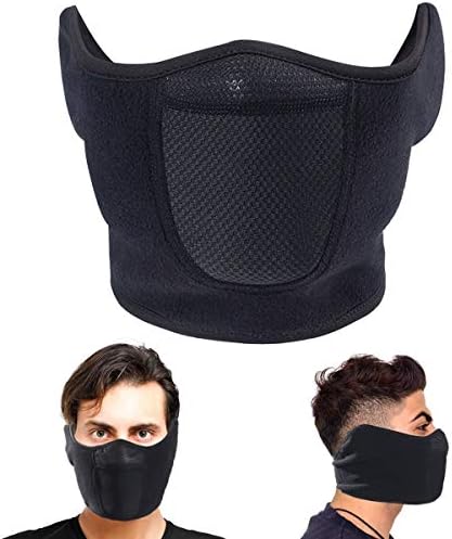 Omenex Balaclava Half Face Mask Windproof Men Women for Skiing Snowboarding Motorcycling Winter Outdoor Sports Highly Breathable (Half-face)