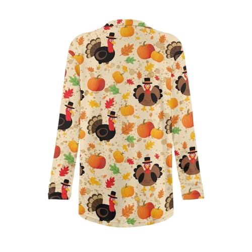 Image of Women's Lightweight Cardigans with Pockets Trendy Long Sleeve Open Front Cardigan Casual Tops Jackets Fall Oufits S-2XL
