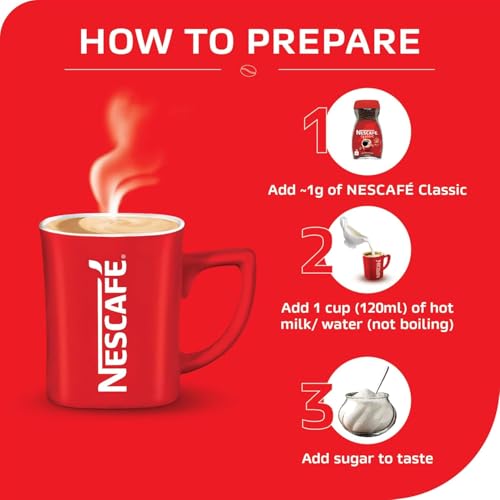 Image of Nescafae Classic Instant Coffee Sachets Pack of 300 | Classic Instant Coffee | Pack Of 100