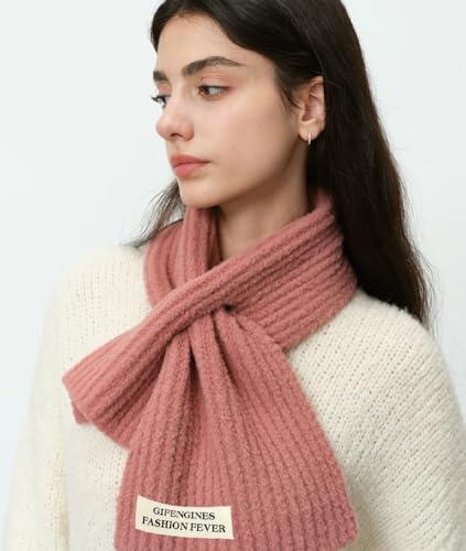 Women's Knitted Scarf Solid Color Ultra Soft Cashmere Feel Scarfs Thick Warm Fall Winter Scarves Shawl Wraps 20252