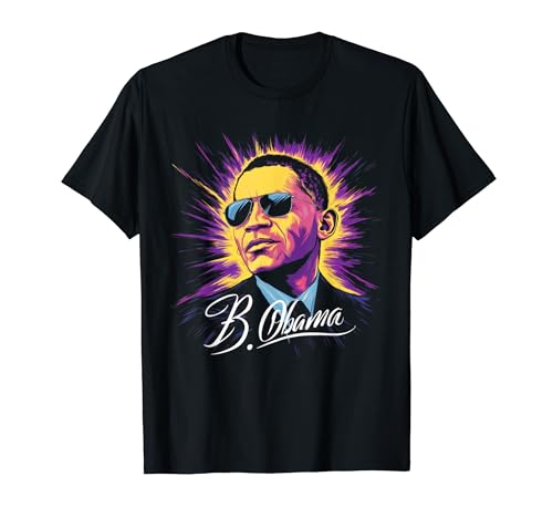 Barack Obama President Portrait Patriotic Women Kids Men T-Shirt